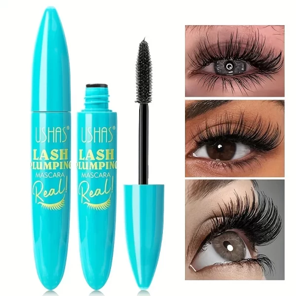 4D Black Mascara Thickening, Lengthening, Curling, Waterproof Liquid Fiber Mascara