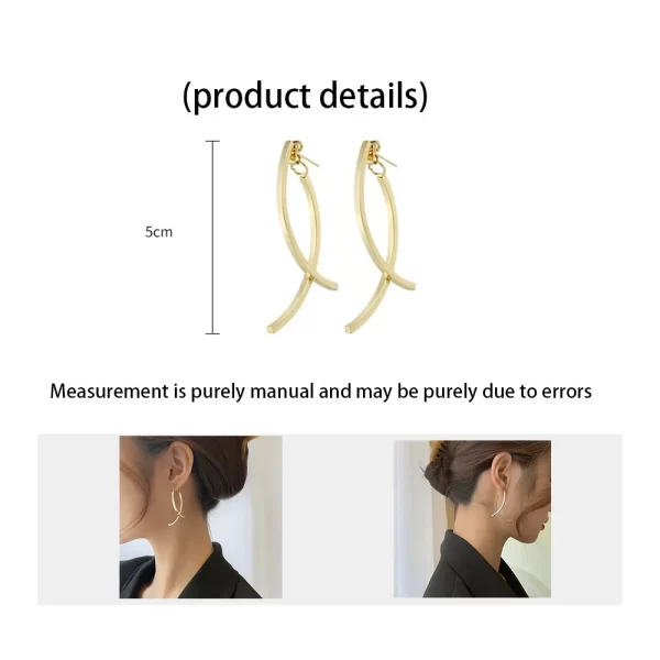 1 Pair Stainless Steel Earrings Trend Hip Hop Fashion Big Star Punk Stud Earrings For Women Jewelry Party Friends Best Gift - Image 4