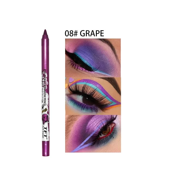 14 Colors Colorful Long-lasting Eyeliner Pencil Waterproof Quick-Dry No Blooming Blue Pink Eye Liner Pen Cosmetics Tools - Image 18