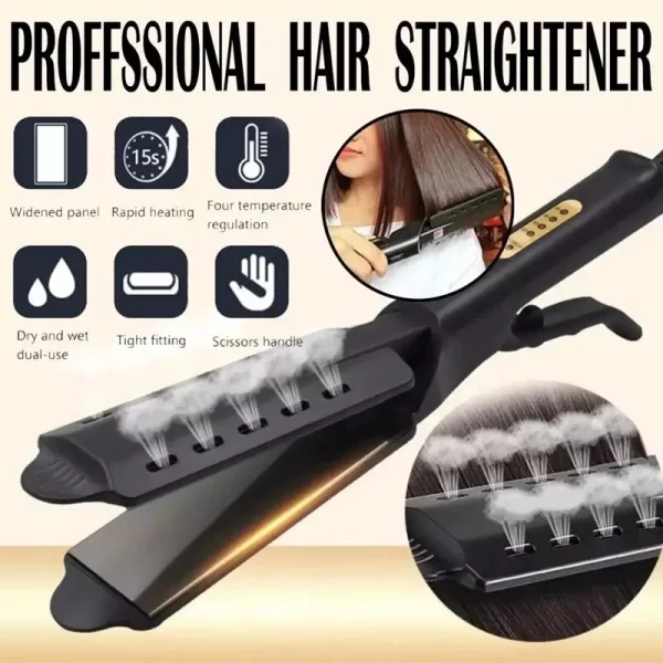 Curling And Straightening Dual Use Hair Straightening Splint Constant Temperature 4 Gears Portable Air Bangs Curling Straightene - Image 5