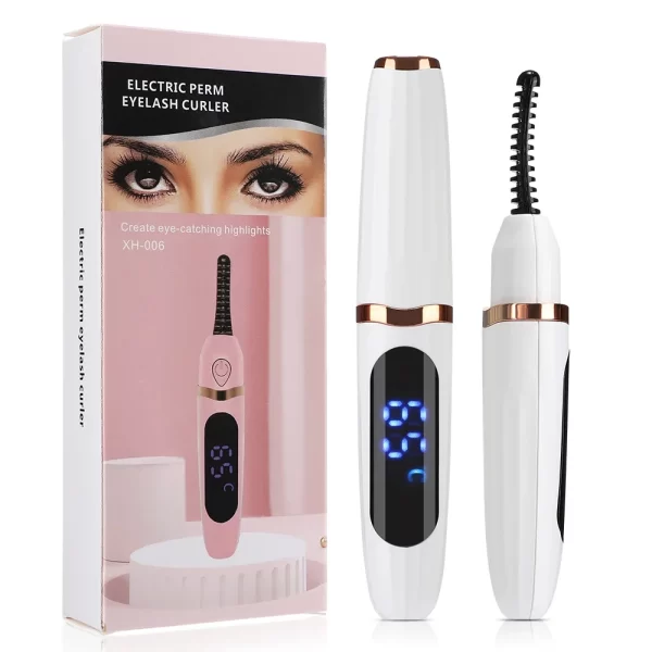 Electric Heated Eyelash Curler Portable Eyelash Curling Device Quick Heating Natural Eyelash Curler Long Lasting Make up Tool - Image 6