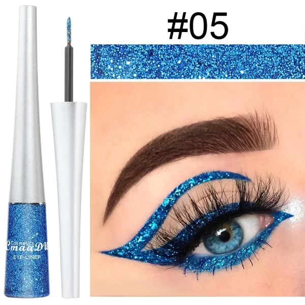 Glitter Liquid Eyeliner Pen Pearlescent Sequins Diamond Bright Shining Eyeliner Waterproof Lasting Eye Shadow Women Cosmetics - Image 15