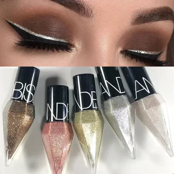 Diamond Shining Eyeliner Durable Waterproof and Sweat-proof 5-color Liquid Eye Shadow Maquillage Professional Makeup Tools - Image 2