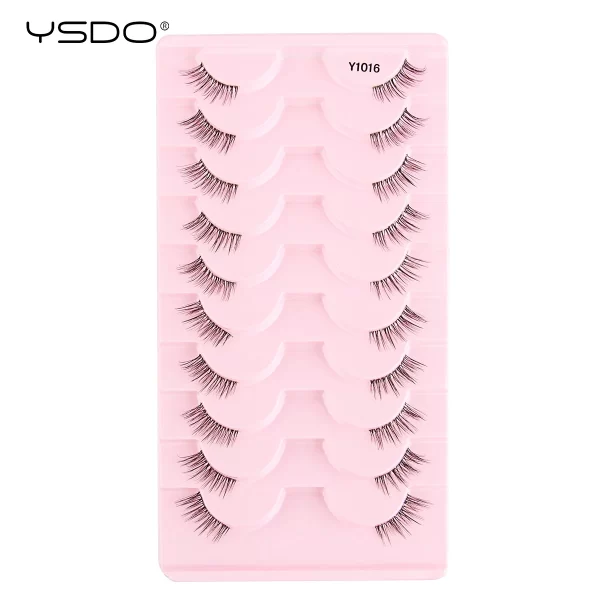 Half Lashes 3/7/10 Pairs Soft Natural 3D Mink Eyelashes Wispy Mink Lashes Makeup Volume Fluffy Half False Eyelash Cilios Tools - Image 16