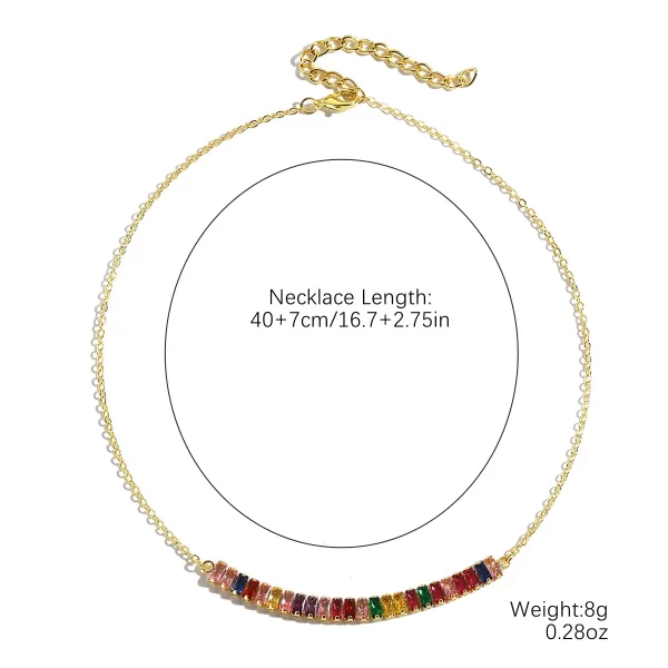 Fashion Crystal Heart Star Layered Pendant Necklace for Women Simple Gold Color Metal Rhinestone Choker Necklace Wedding Jewelry - Image 9