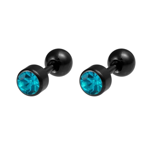 1 Pair Medical Stainless Steel Crystal Screw Round Ball Stud Earrings Ear Bone Nail Cartilage Earring Ear Piercing Body Jewelry - Image 12