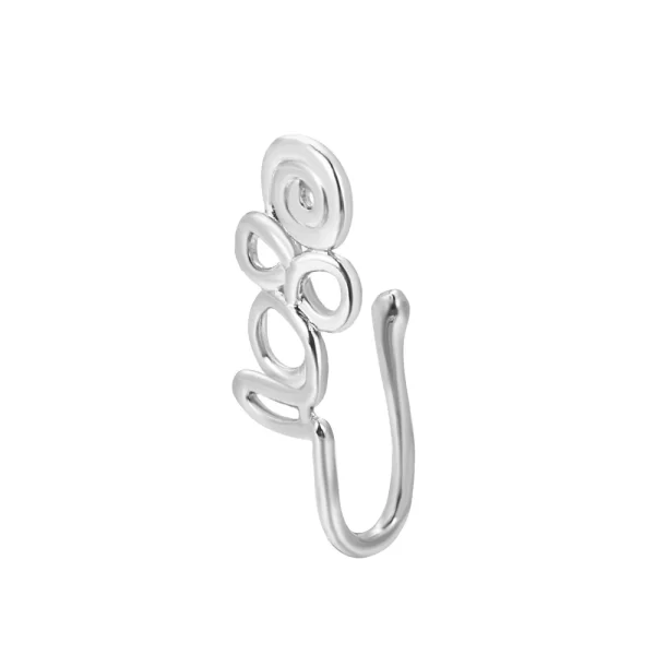 Shiny Crystal Rhinestone Hollow Heart Fake Piercing Nose Ring for Women Teens U-shaped Nose Clip Non-perforated Septum Jewelry - Image 34