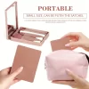 5 Piece Makeup Brush Set with Mirror Case, Travel Makeup Brush Portable Mini Multifunctional Makeup Brush Set Powder Brush - Image 6