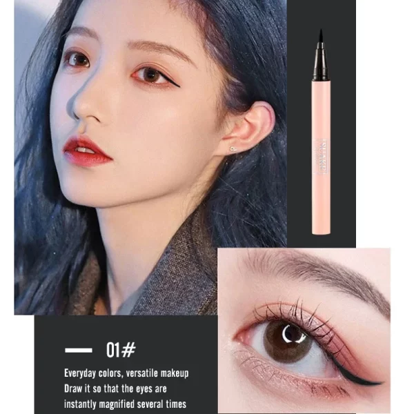 SUAKE 1Pcs Black Liquid Eyeliner Makeup Pen Waterproof Long-lasting Eyeliner Sweat-proof Not Easy to Smudge Cat's Claw Pen - Image 8