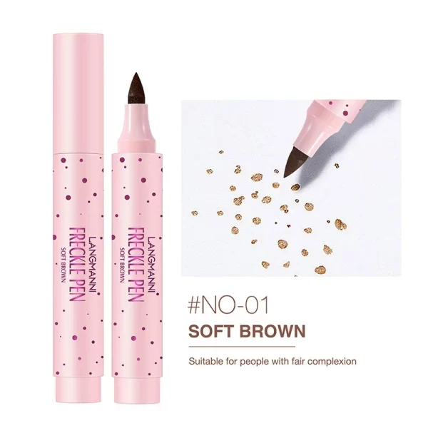 1PC Brown Lifelike Freckle Pen Concealer Dot Spot Pen Waterproof Long Lasting Easy and Convenient Face Concealer Makeup Cosmetic - Image 4
