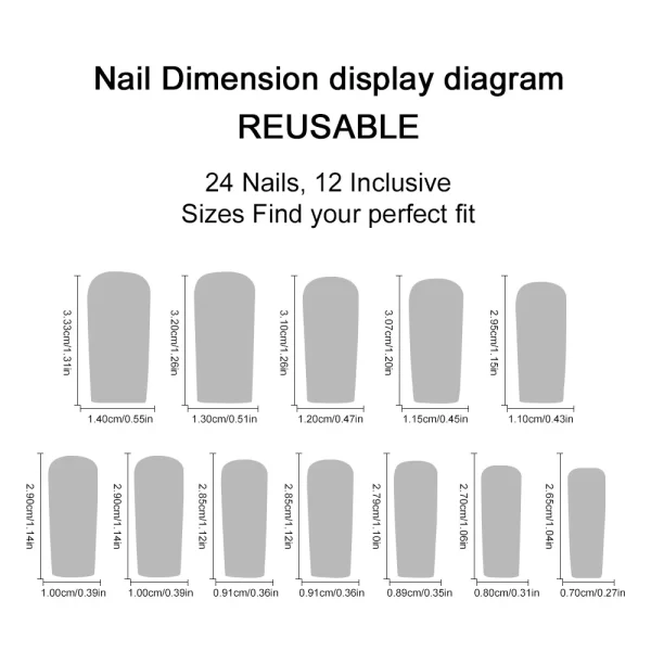 24pcs Long Water Pipe Fake Nails y2k Press On Nails Tips Wearable Black French False Nails Cross Bow Pearl Decoration Full Cover - Image 4