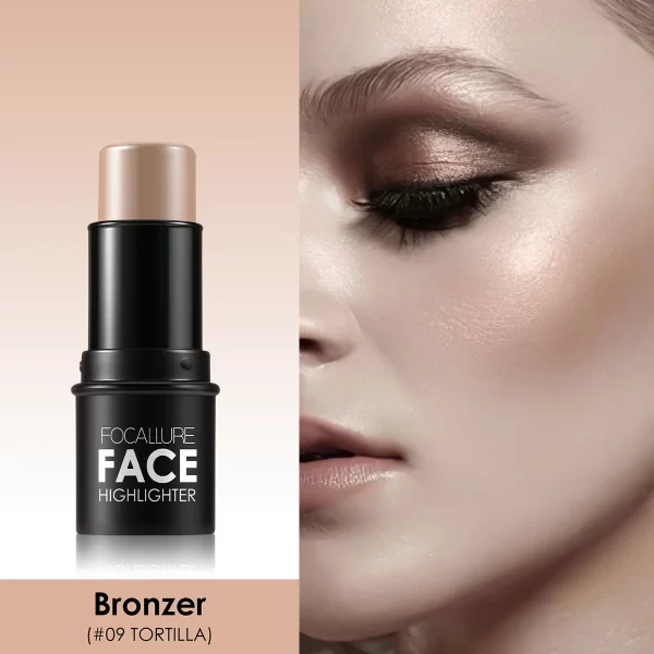 Wholesale FOCALLURE Bronzer Highlighter Stick Waterproof Body Face Contour Corrector Illuminator Cream For Women's Makeup - Image 7