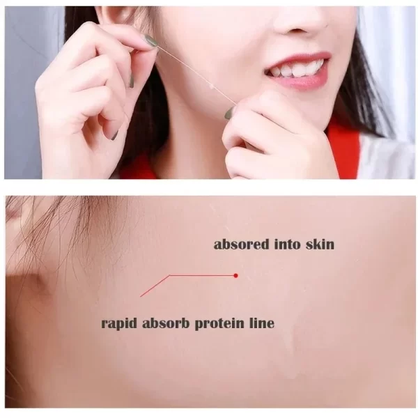 Collagen Protein Thread Instant Wrinkle Remover Serum Set Lifting Firming Soluble Absorbable Face Filler Anti-aging Skin Care - Image 6