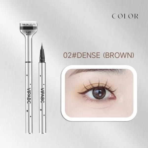 Lower Eyelash Stamp Professionnelle Eyelash Seal Eyeliner Pen Waterproof Sweat Proof Eye Liner 2 In 1 Double Ended Eyelash Seal - Image 7