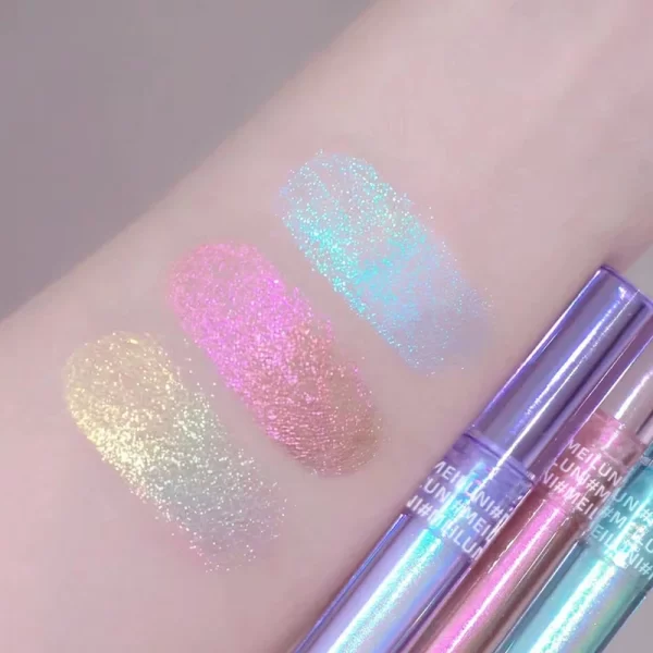 Glitter Highlighter Liquid Eye Shadow Multichrome Shimmer Eyeshadow Chameleon Eye Makeup High Gloss Pearl Shiny Eye Shadow - Image 4