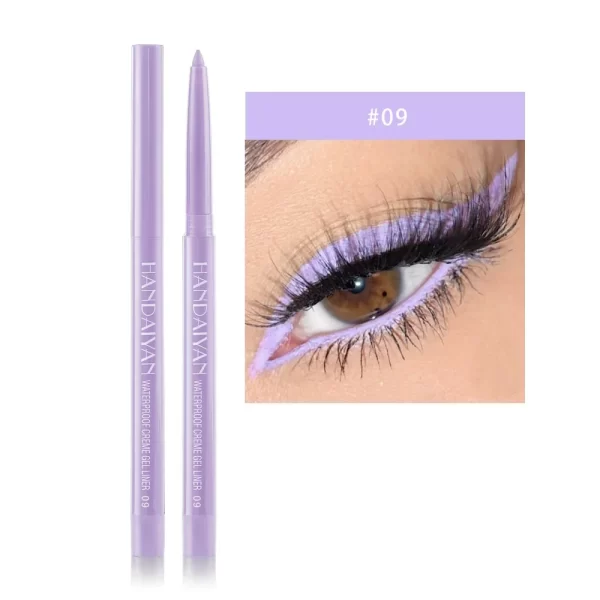Sexy Purple Waterproof Matte Eye Cosmetics EyeLiner Pencil Long Lasting Women Fashion Pink Black Eye Charming Eye Liner Pencil - Image 22