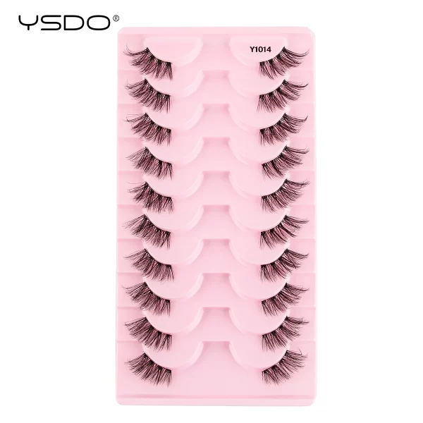 Half Lashes 3/7/10 Pairs Soft Natural 3D Mink Eyelashes Wispy Mink Lashes Makeup Volume Fluffy Half False Eyelash Cilios Tools - Image 14