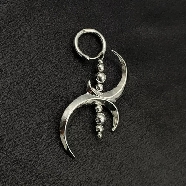 Cyberpunk Hip Hop Unisex Ear Clip Gothic Punk Silver Color Dagger Earless Piercing Couple Earrings Accessories Jewelry Eardrop - Image 11