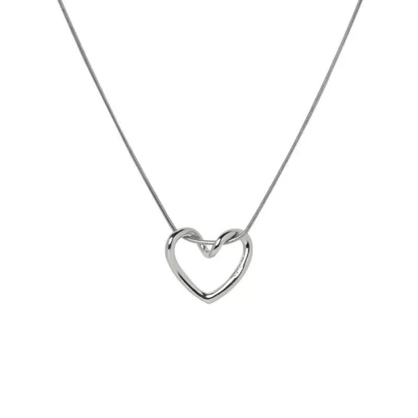 Gothic Rose Red Love Necklace Women's Y2K Grunge Jewelry Dainty Silver Color Tonebloody Human Heart Pendant Personalized Gifts - Image 10