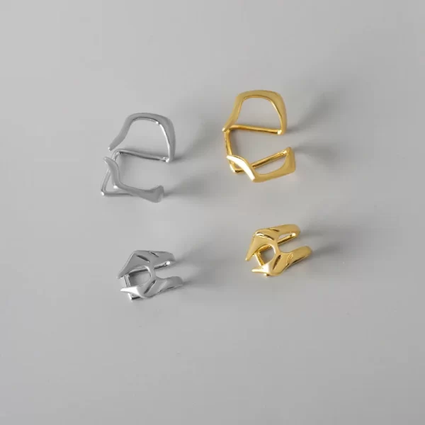 Fake Piercing Lip Clip Ring Gothic Geometric Beast Tooth Metal Lip Ring Unisex No Hole Lip Ring Face Jewelry Ornament Accessorie - Image 7