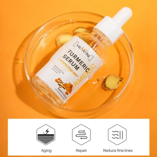 Turmeric Essential Oil Facial Body Massage Moisturizing Diffuser Hydrating Face Body Care Smoothing Body Face Skin Care 30ml - Image 3