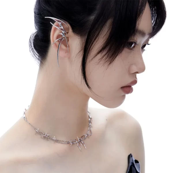 2024 New Blood Butterfly Ear Clip Cyberpunk Style Men's And Women's Jewelry Party Gift - Image 7