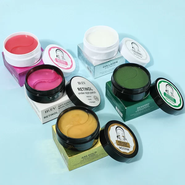 60pcs Under Eye Patches Masks for Puffy Eyes Eye Bags Collagen Hyaluronic Acid Moisturizing Eye Patches - Image 2