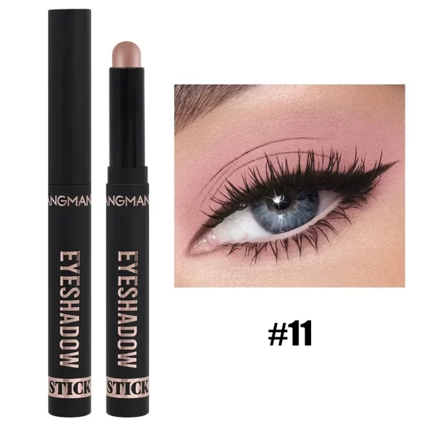 8 Color Pearlescent Eyeshadow Stick Highlighter Eyeshadow Pencil Waterproof Glitter Matte Nude Eye Shadow Pen Sparkly Eye Makeup - Image 13