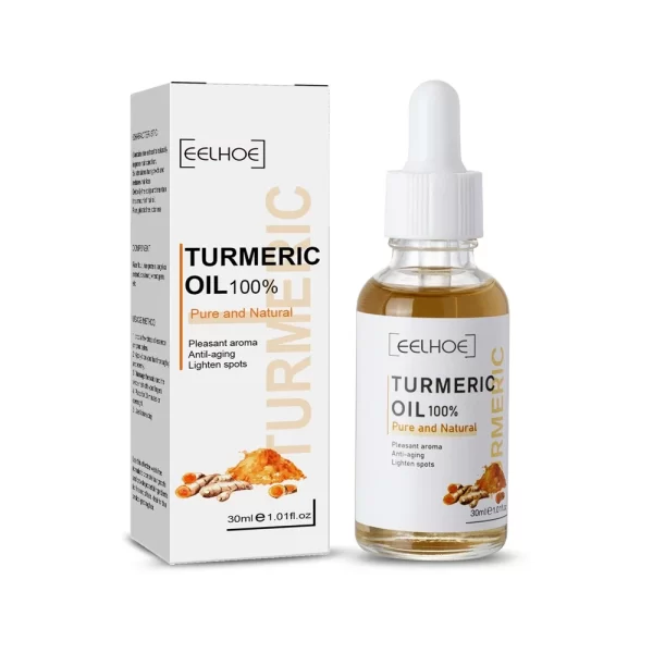 New Turmeric Oil Glow to Facial Lightening Brightening Serum For Black Brown Skin Leg Hand Body Whitening for Dark Skin 10/30ml - Image 8