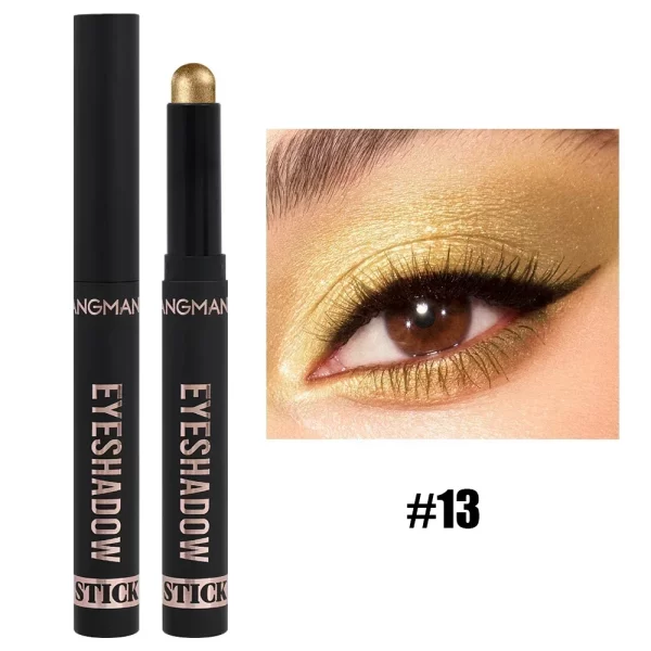 8 Color Pearlescent Eyeshadow Stick Highlighter Eyeshadow Pencil Waterproof Glitter Matte Nude Eye Shadow Pen Sparkly Eye Makeup - Image 7