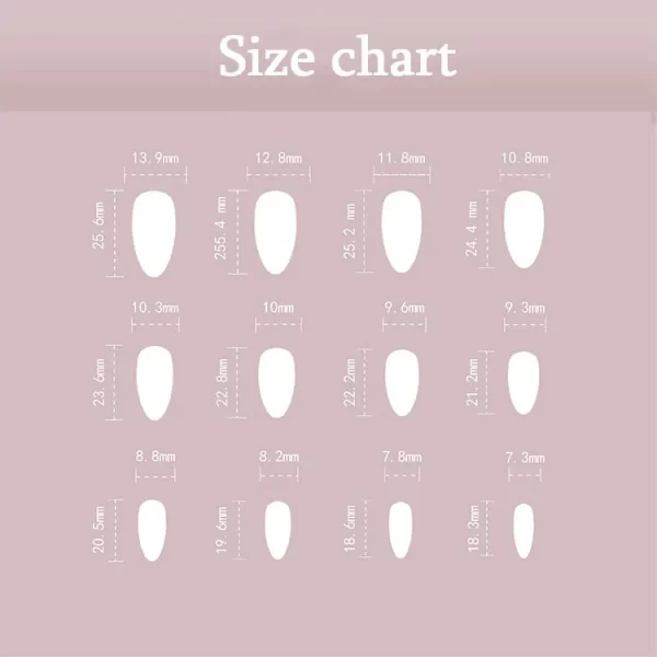 Sexy Charm Woman Black Frosted Snowflake Wearable Almond Shape Fake Nails Art Full Cover Finished False Nail Press on Nails Glue - Image 2
