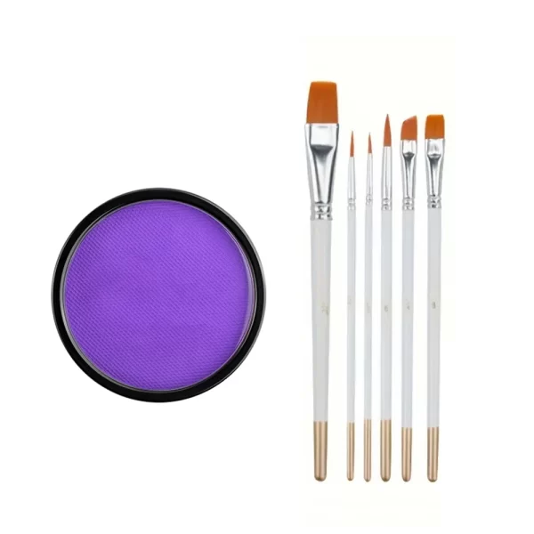 30G Water Solubility Monochromatic Body Paint Black And White Makeup Face Paint Halloween Party Waterproof Makeup Body Painting - Image 12