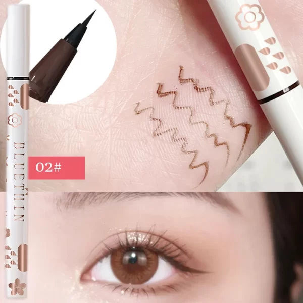 Eyeliner Lying Silkworm Pencil Undercover Draw Down To Non-Smudge Fine Natural Long-lasting Waterproof Eyes Liner Beauty Makeup - Image 8