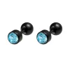 1 Pair Medical Stainless Steel Crystal Screw Round Ball Stud Earrings Ear Bone Nail Cartilage Earring Ear Piercing Body Jewelry - Image 11