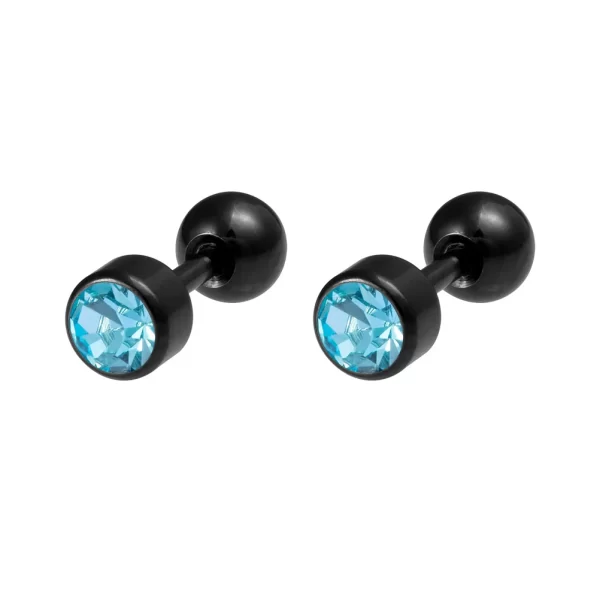 1 Pair Medical Stainless Steel Crystal Screw Round Ball Stud Earrings Ear Bone Nail Cartilage Earring Ear Piercing Body Jewelry - Image 11