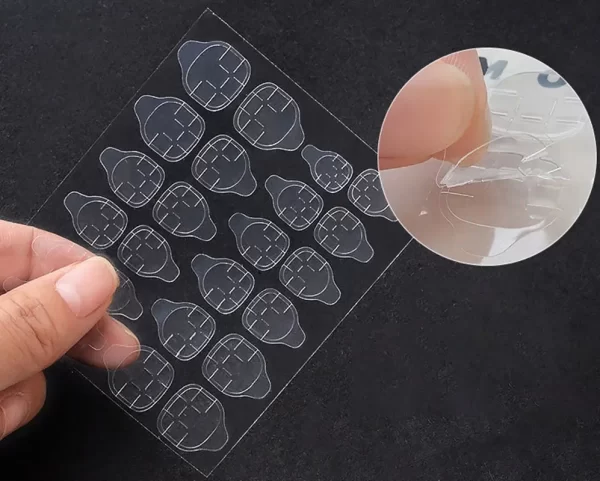 240Pcs Double Side Adhesive Tape Glue Sticker False Nail Glue for Fake Nails Tips Clear Jelly Gel Pad Press On Nails Manicure 23 - Image 3