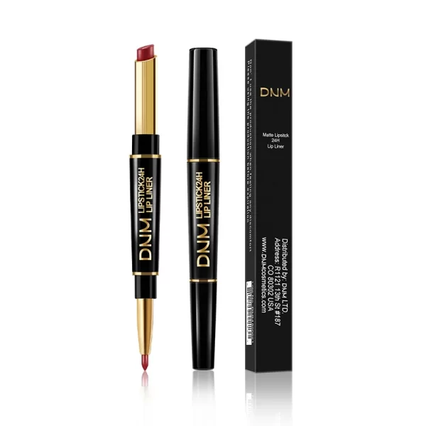 2 In 1 Matte Lipstick Pencil Double Head Lip Liner Pen Red Nude Long Lasting Waterproof Lady Charming Lip Pencil Makeup Tools - Image 5