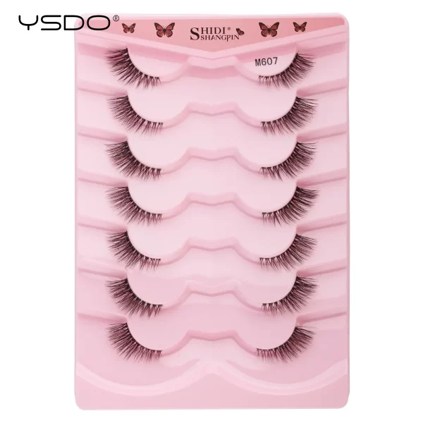 Half Lashes 3/7/10 Pairs Soft Natural 3D Mink Eyelashes Wispy Mink Lashes Makeup Volume Fluffy Half False Eyelash Cilios Tools - Image 26