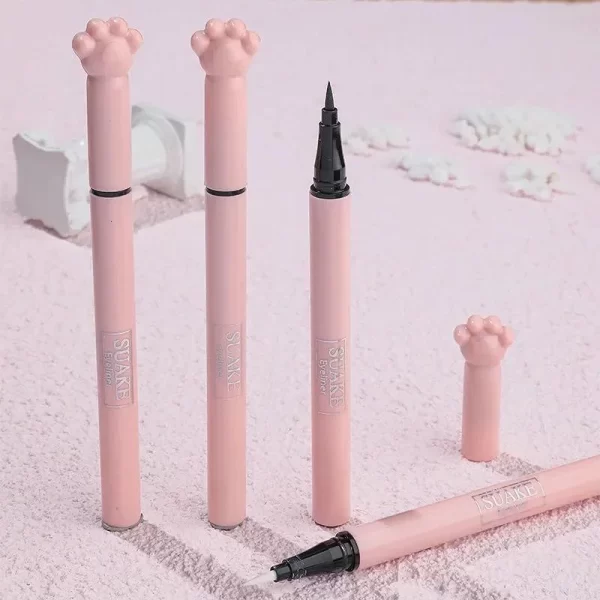 SUAKE 1Pcs Black Liquid Eyeliner Makeup Pen Waterproof Long-lasting Eyeliner Sweat-proof Not Easy to Smudge Cat's Claw Pen - Image 6