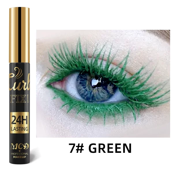 Vibrant Rainbow Color Mascara - 11 Waterproof Shades, Long-Lasting Curl Extension, Ink Formula for Dual-Eyeliner Effect - Quick - Image 9