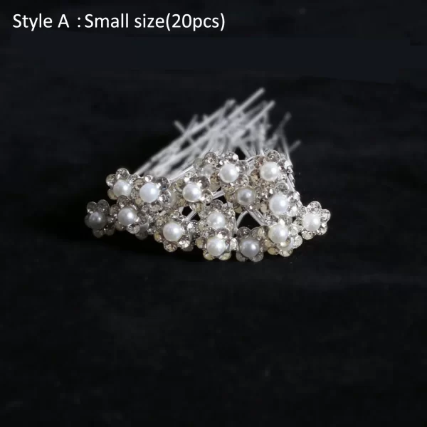 20pcs Elegant Pearl Crystal Hairpin Wedding Bridal U-shaped Metal Hair Comb Forks for Women Hairstyle Clips Jewelry Accessories - Image 25
