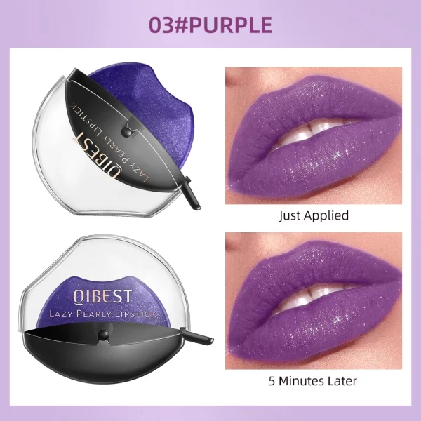 QIBEST Magic Lipstick Color Changing Long Lasting Lip-shaped Nude Lip Stick Lip Plumper Kawaii Makeup Girl Cute Cosmetics Tint - Image 8