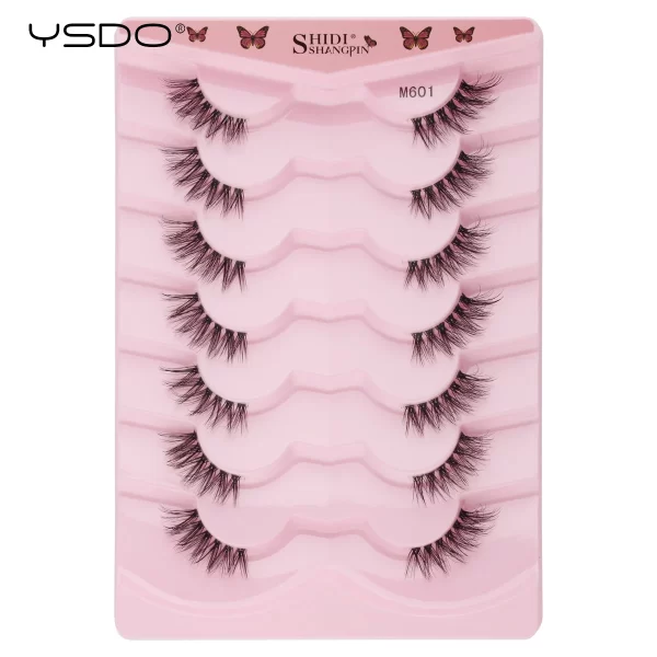 Half Lashes 3/7/10 Pairs Soft Natural 3D Mink Eyelashes Wispy Mink Lashes Makeup Volume Fluffy Half False Eyelash Cilios Tools - Image 20