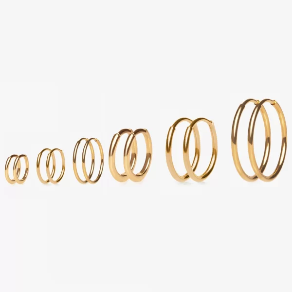 6/8/10/14/16/20mm Tiny Circle Stainless Steel Huggie Hoop Earrings for Women Men Anti-allergic Cartilage Piercing Loop Ring - Image 4