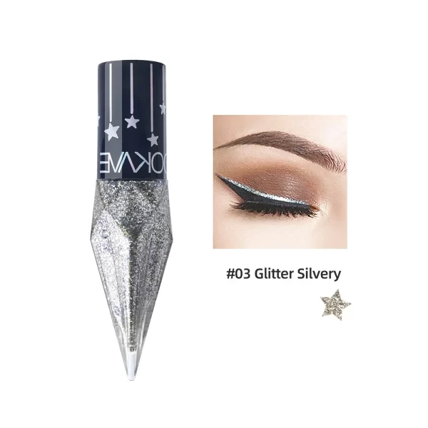 Diamond Shining Eyeliner Durable Waterproof and Sweat-proof 5-color Liquid Eye Shadow Maquillage Professional Makeup Tools - Image 9