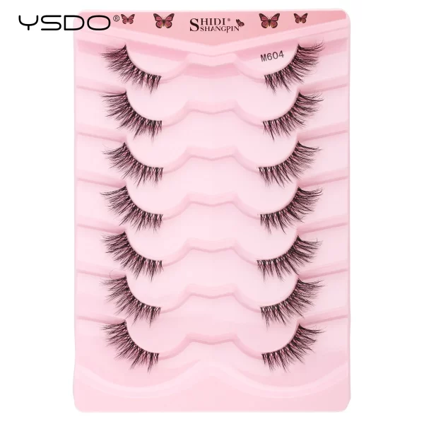 Half Lashes 3/7/10 Pairs Soft Natural 3D Mink Eyelashes Wispy Mink Lashes Makeup Volume Fluffy Half False Eyelash Cilios Tools - Image 32