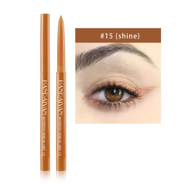 Sexy Purple Waterproof Matte Eye Cosmetics EyeLiner Pencil Long Lasting Women Fashion Pink Black Eye Charming Eye Liner Pencil - Image 16