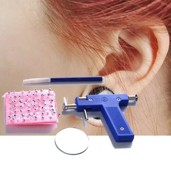 Professional Ear Piercing Gun Tools 98pcs/set  Ear Stud Stainless Steel for Ear Nose Navel Body Jewelry Piercing Kit Safety Tool
