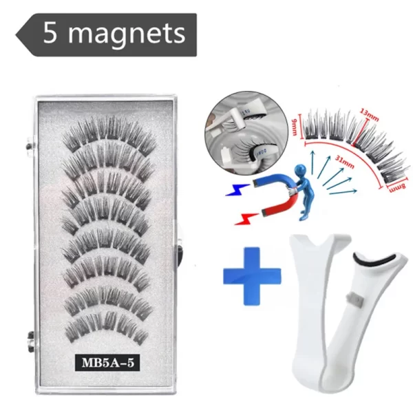 3d Magnetic False Eyelashes Reusable Waterproof Natural Long Lasting Eyelash Extension Tool False Eyelashes New 2024 - Image 17