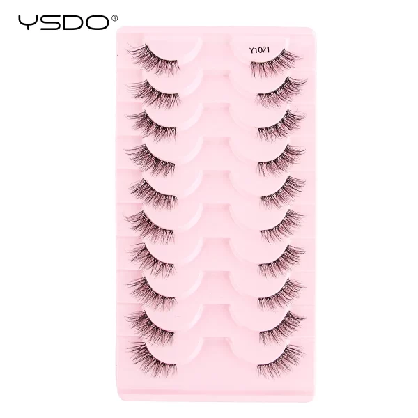 Half Lashes 3/7/10 Pairs Soft Natural 3D Mink Eyelashes Wispy Mink Lashes Makeup Volume Fluffy Half False Eyelash Cilios Tools - Image 13